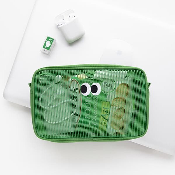 솜솜 메쉬 블록파우치 - 라지