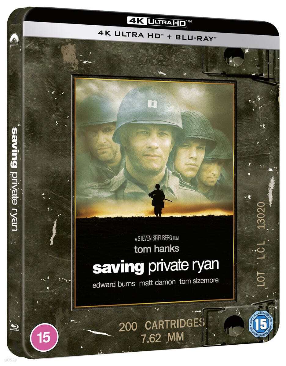 라이언 일병 구하기 (3Disc 4K UHD+BD+보너스 디스크 BD+스틸북 한정수량) : 블루레이