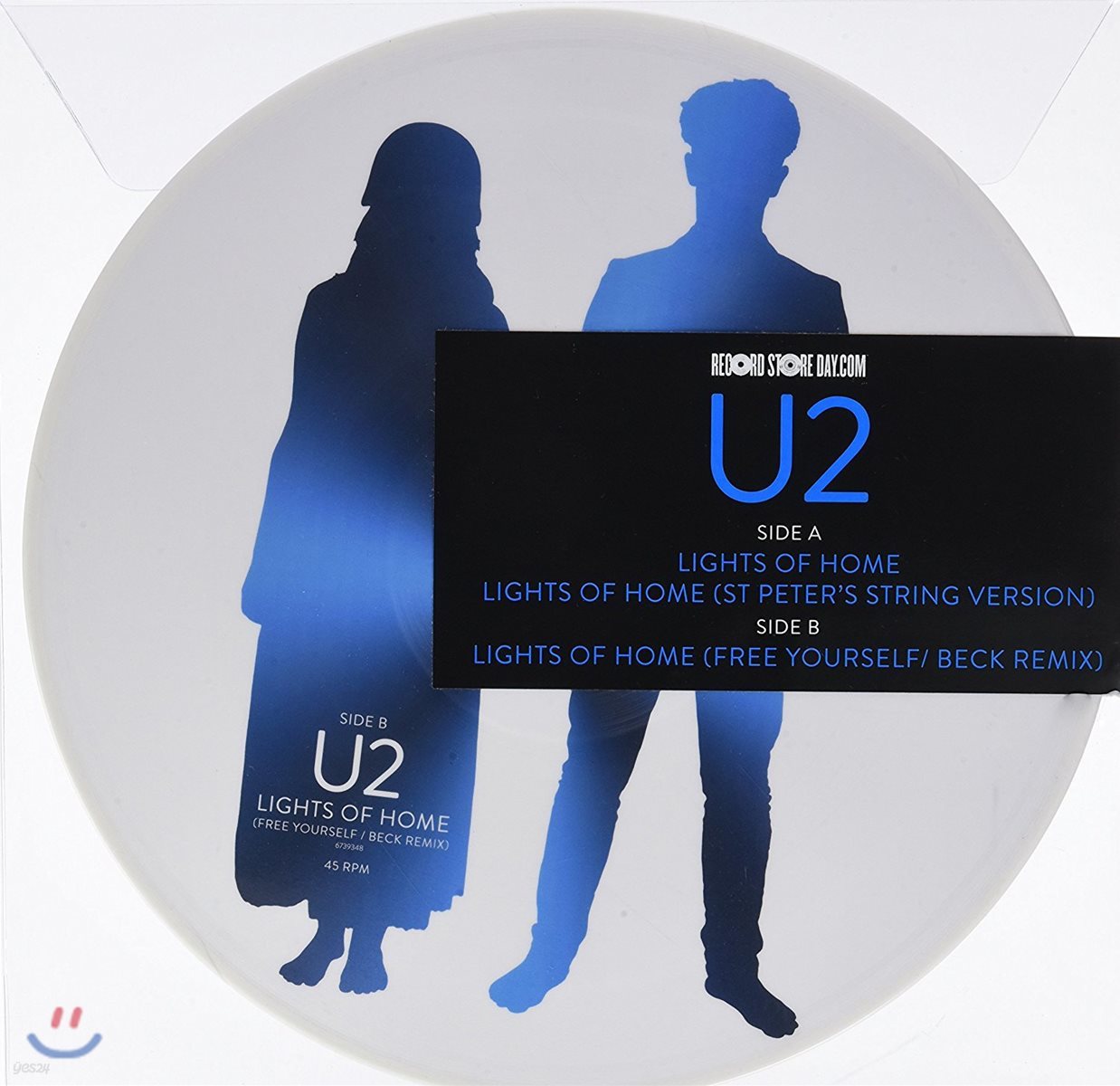 U2 (유투) - Lights Of Home [12&quot; 싱글 화이트 컬러 LP]