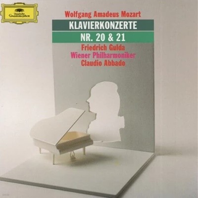 Mozart : Klavierkonzerte Nr. 20 & 21 - Friedrich Gulda /  Abbado (US반)