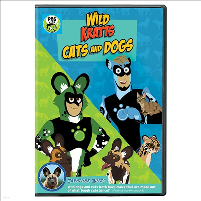 Wild Kratts: Cats And Dogs (ϵ ũ: Ĺ  ) (2021)(ڵ1)(ѱ۹ڸ)(DVD)