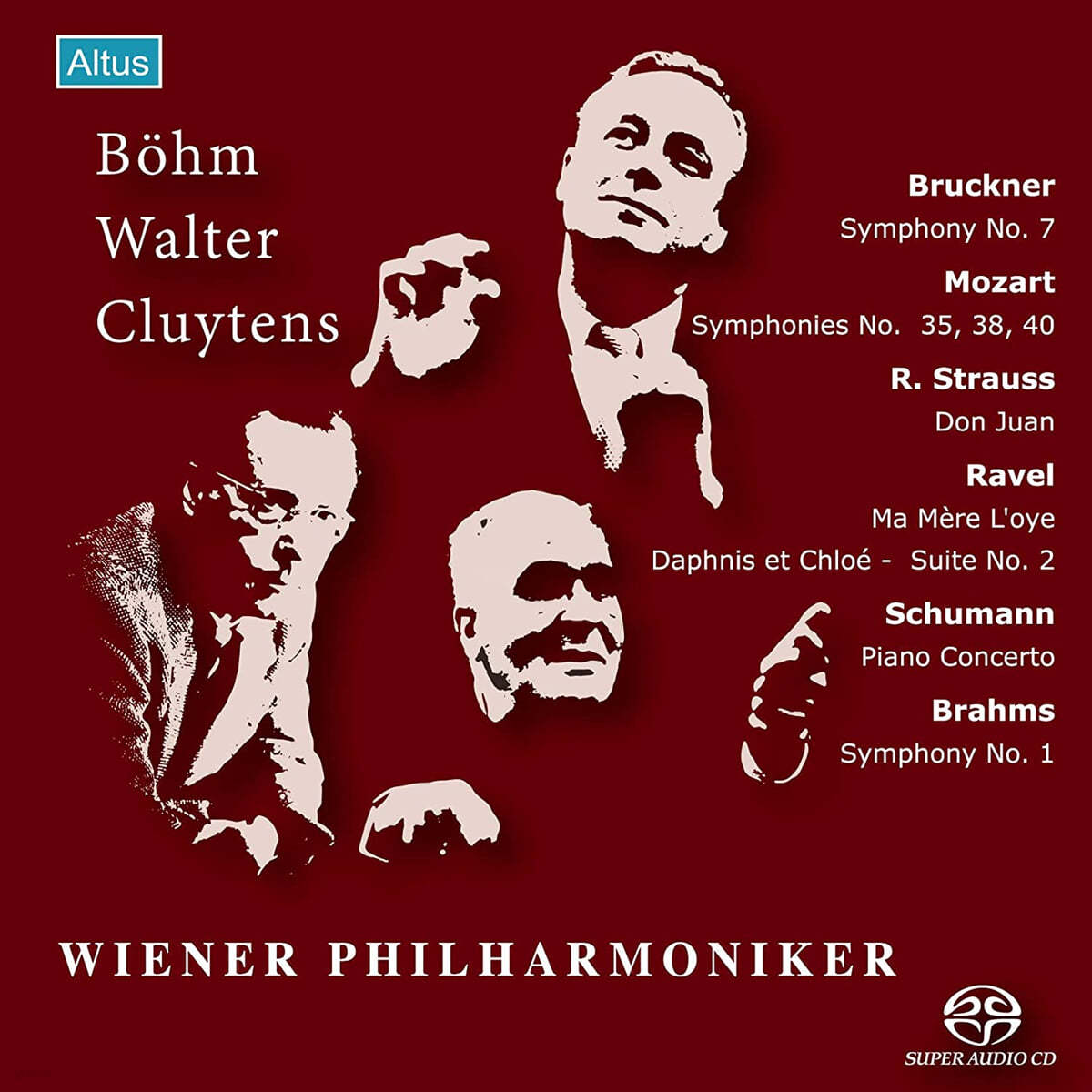 Karl Bohm / Burno Walter / Andre Cluytens 브루크너: 교향곡 7번 / 브람스: 교향곡 1번 외 (Bruckner: Symphony No.7 / Brahms: Symphony No.1) 