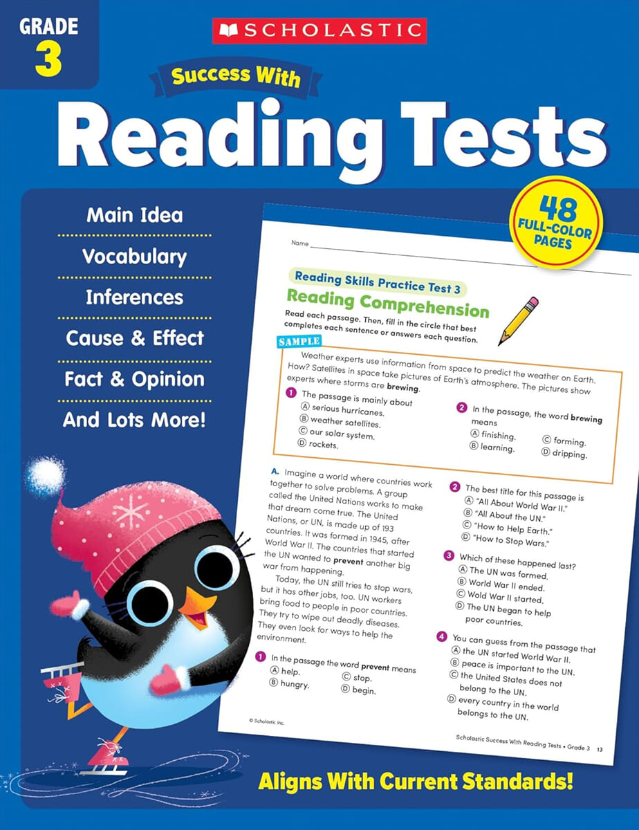 Scholastic Success with Reading Tests Grade 3