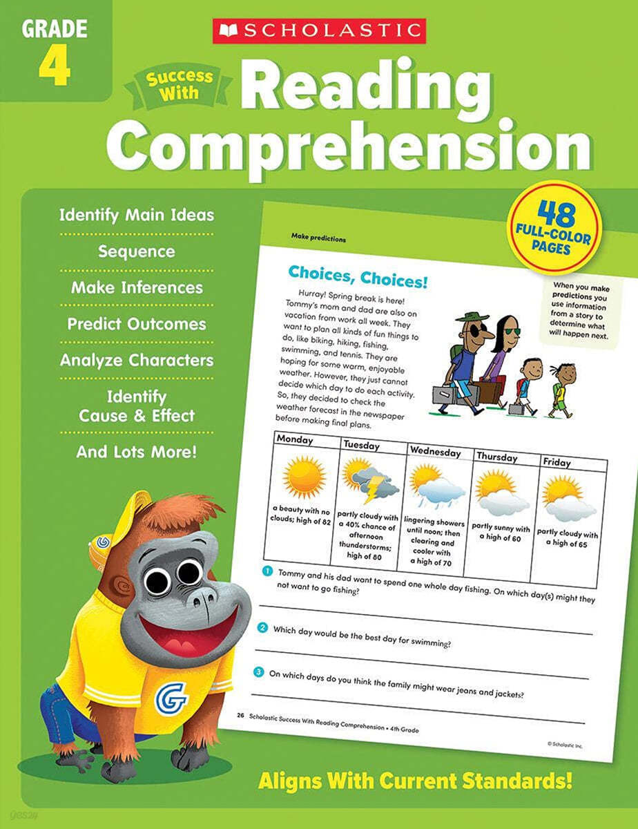 Scholastic Success with Reading Comprehension Grade 4