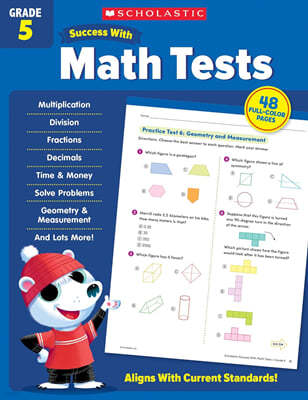 Scholastic Success with Math Tests Grade 5 Workbook