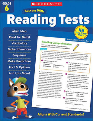 Scholastic Success with Reading Tests Grade 6