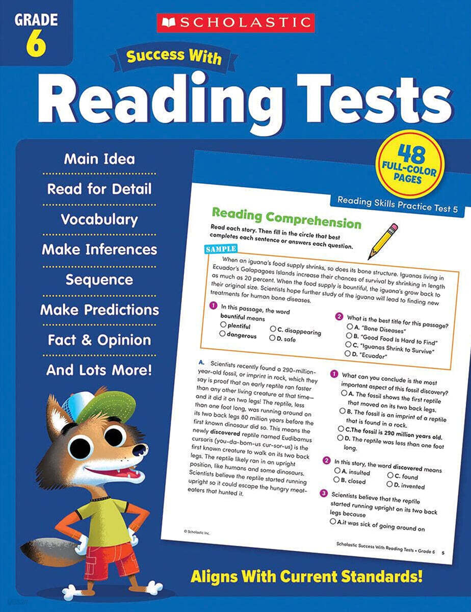 Scholastic Success with Reading Tests Grade 6