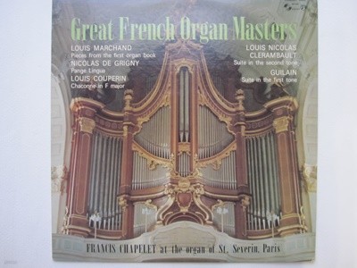 LP(수입) Great French Organ Masters - 프랜시스 샤펠레 