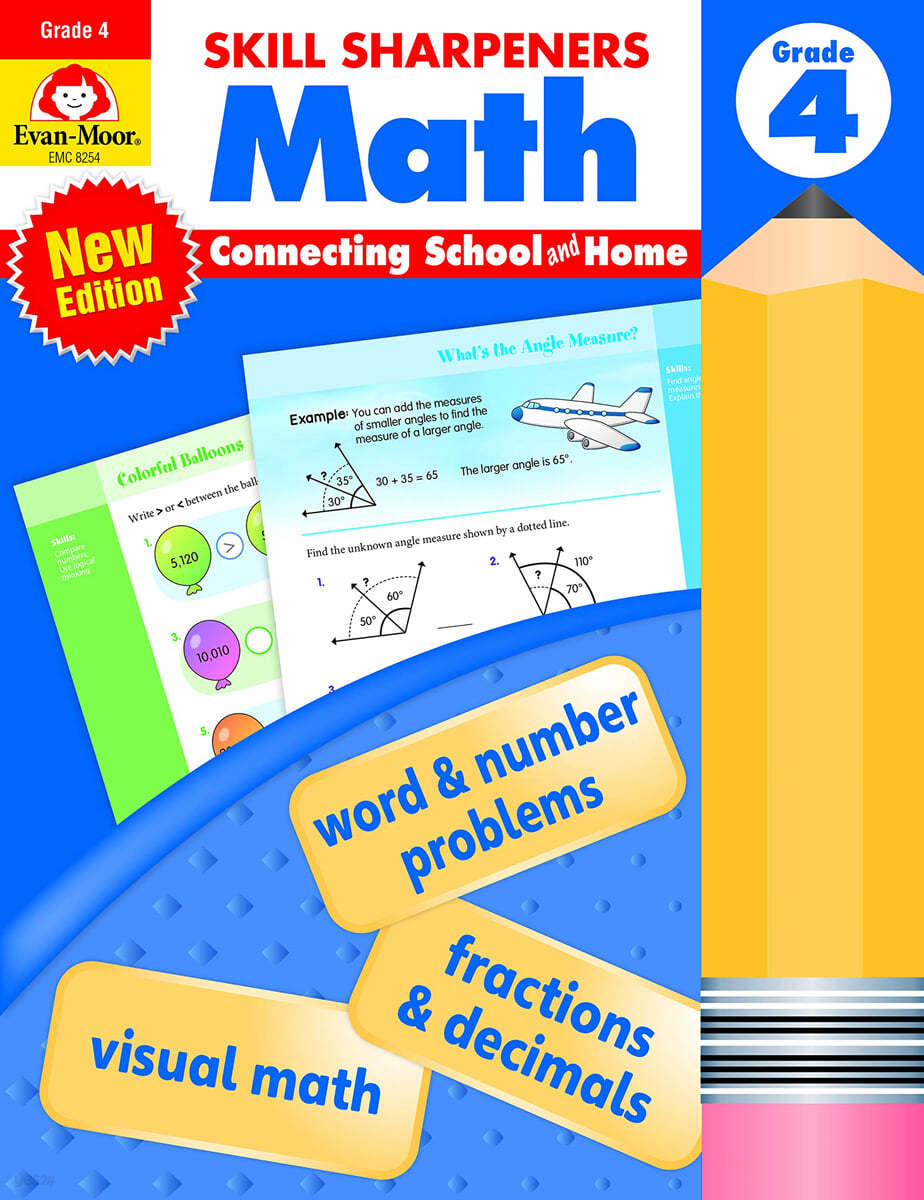 Skill Sharpeners: Math, Grade 4 Workbook