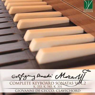 Giovanni De Cecco Ʈ: ǹ ҳŸ 2 (Mozart: Complete Keyboard Sonatas Vol. 2)