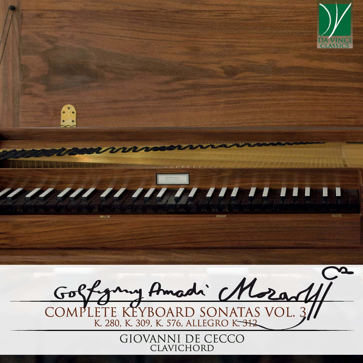 Giovanni De Cecco 모차르트: 건반 소나타 3집 (Mozart: Complete Keyboard Sonatas Vol. 3) 