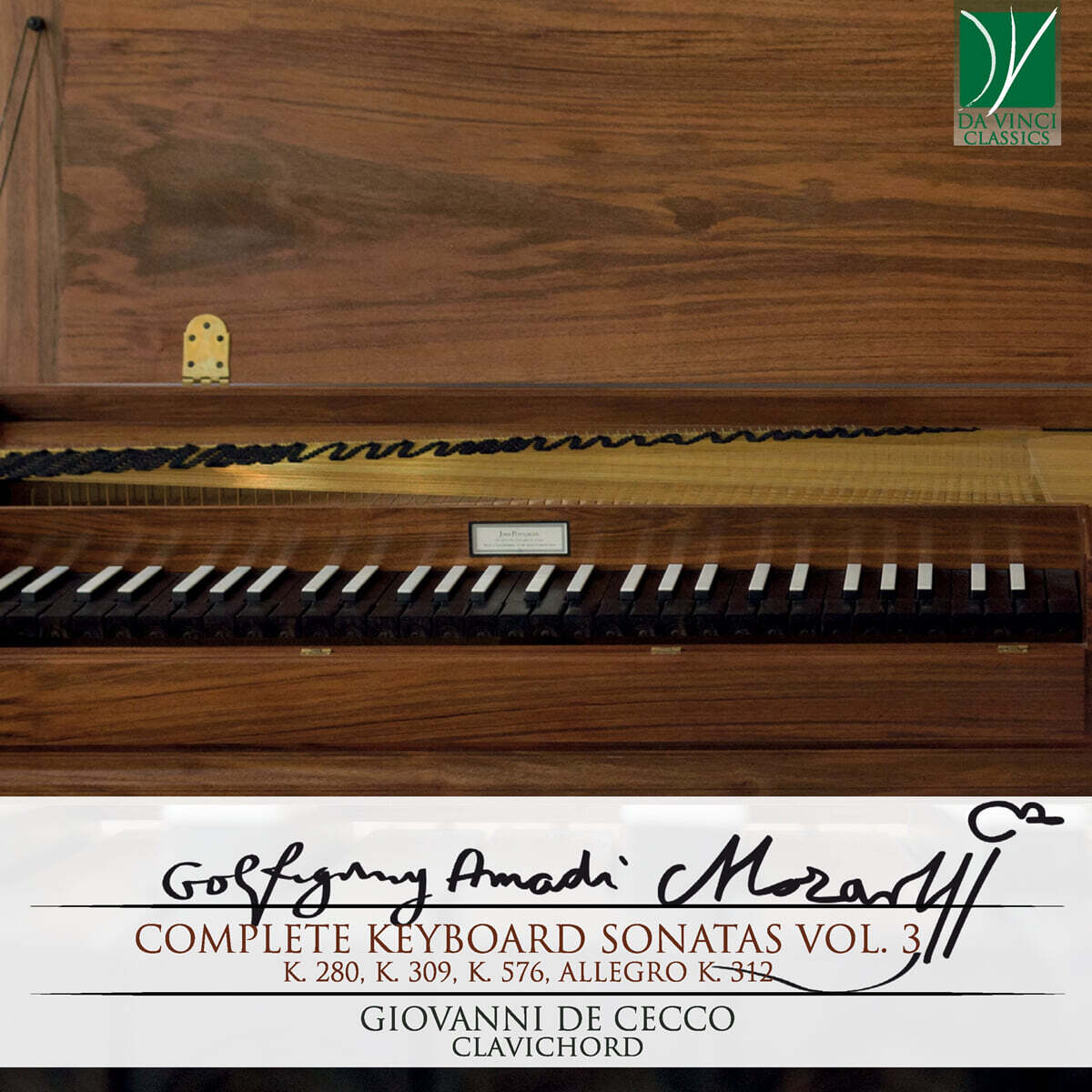 Giovanni De Cecco 모차르트: 건반 소나타 3집 (Mozart: Complete Keyboard Sonatas Vol. 3)