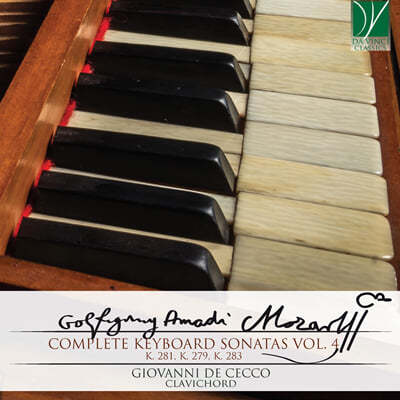 Giovanni De Cecco 모차르트: 건반 소나타 4집 (Mozart: Complete Keyboard Sonatas Vol. 4)