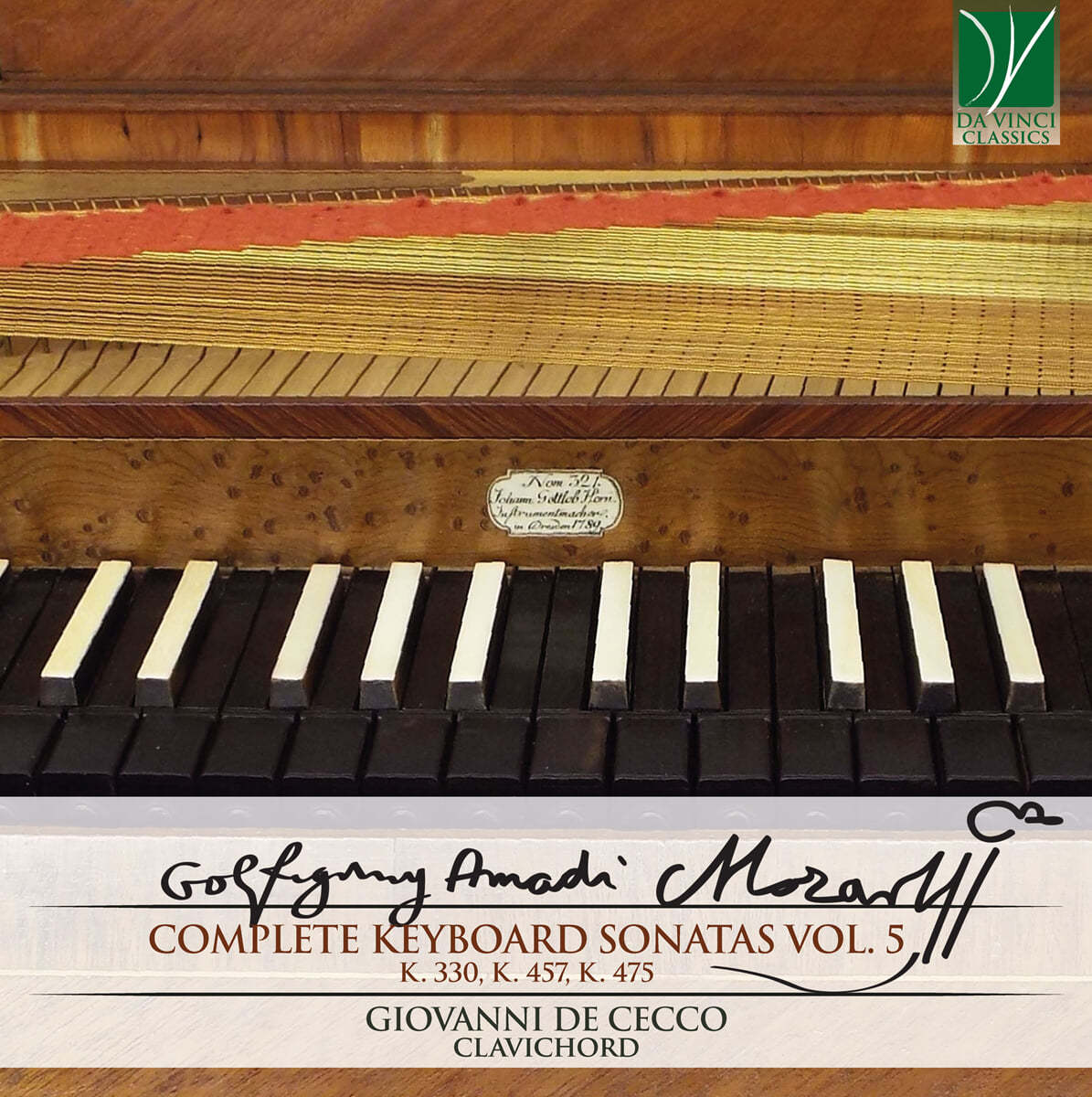 Giovanni De Cecco 모차르트: 건반 소나타 5집 (Mozart: Complete Keyboard Sonatas Vol. 5) 