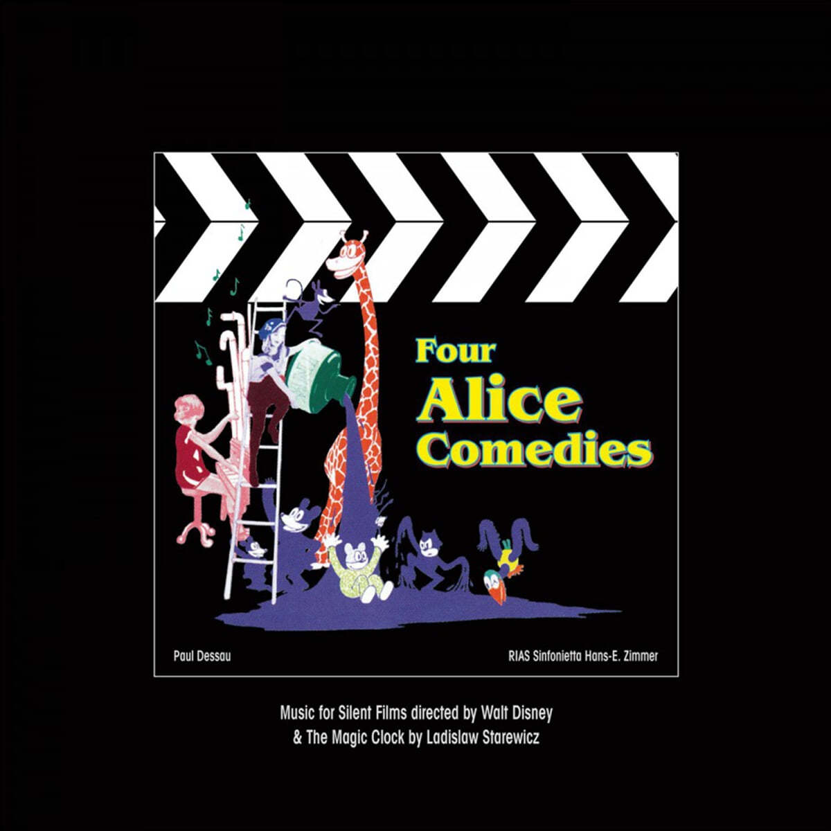 앨리스 코미디 애니메이션 음악 (Four Alice Comedies OST by Paul Dessau / Hans Zimmer) [투명 핑크 컬러 LP] 