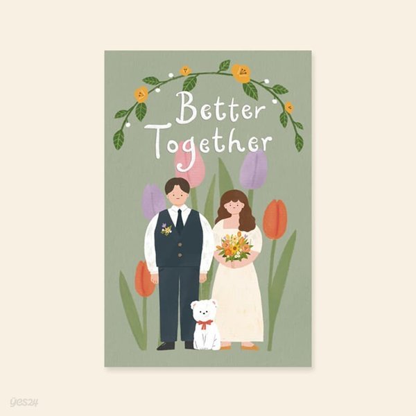 [사랑카드] HH3525_better together 결혼축하 기념일축하
