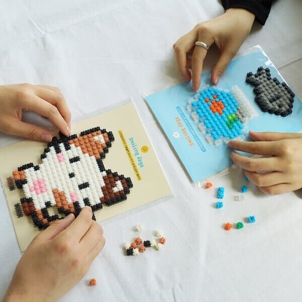 디폼 블럭 도안 10종 [강아지 고양이 장난감 만들기 DIY 8mm 집에서 할수있는 놀이 체험 키트]