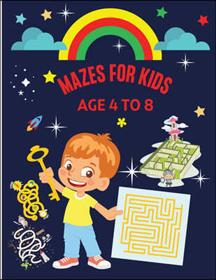 Mazes for Kids Age 4-8: Brain quest mazes for preschoolers Visual tracking workbook Activity book for children ages 4-6, 6-8 - Puzzles, Games