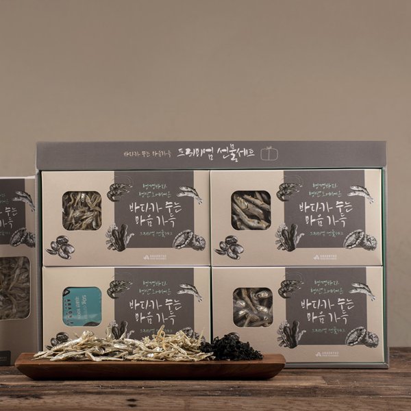 아라온 청산도 감사 3A호 선물세트 [멸치(대 200g) + 멸치(중 200g) + 멸치(소 200g) + 미역(50g)]