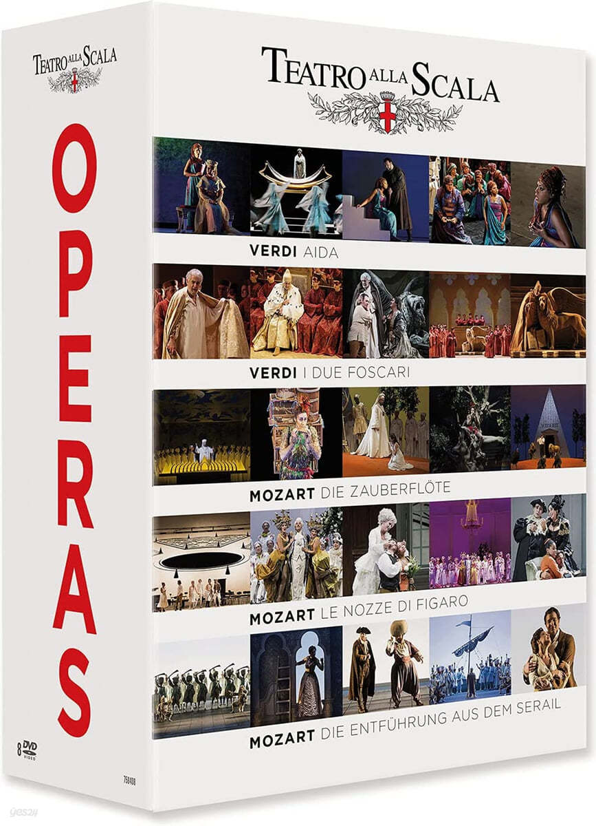 오페라 5편의 영상물 박스 (Five Outstanding Operas From The Legendary - Teatro alla Scala Opera Box)