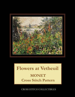 Flowers at Vetheuil: Monet Cross Stitch Pattern