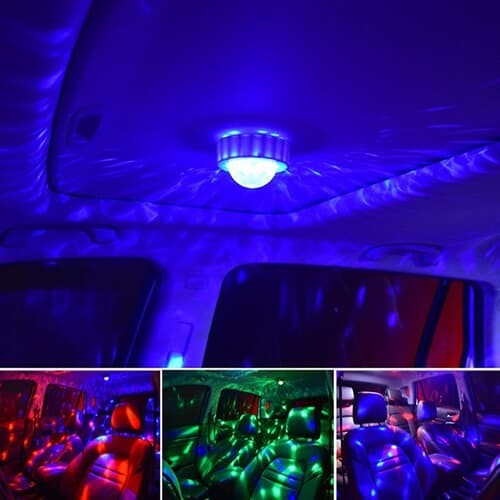 음악소리에 반응하는 충전식 휴대용 LED 미러볼 디스코 파티조명