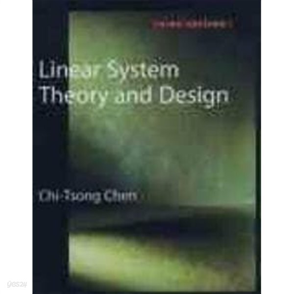 [중고샵] Linear System Theory and Design (third edition) | Chi-Tsong Chen ...
