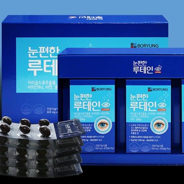 보령제약 루테인 500mg X 30캡슐X3병