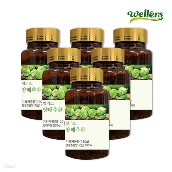 [웰러스]양배추환 120g 6병