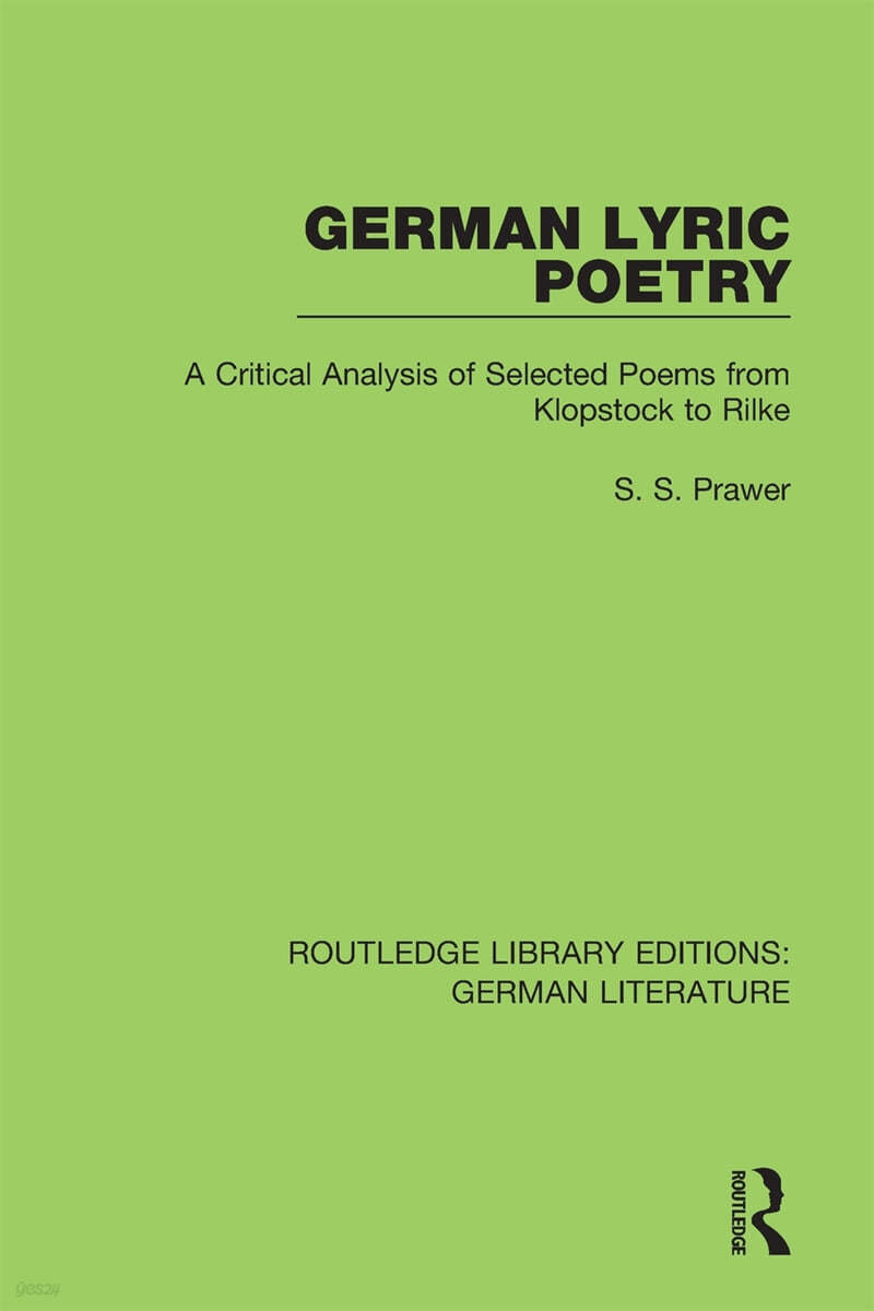 German Lyric Poetry