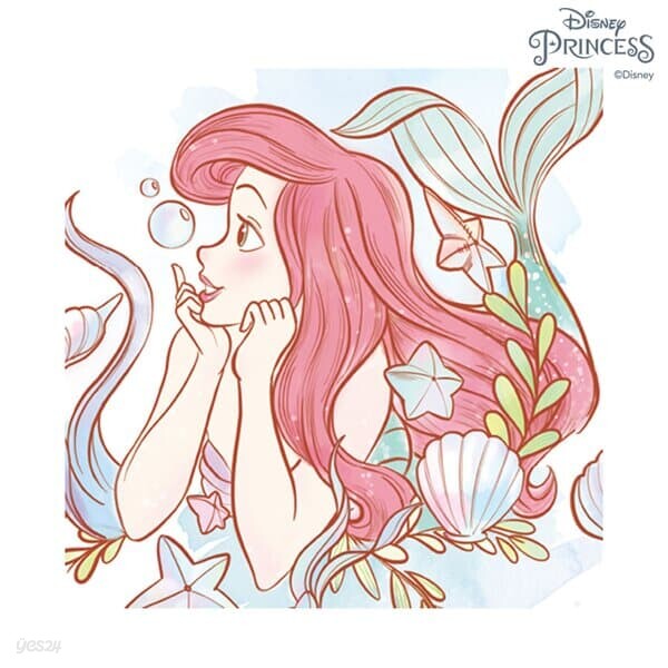 디즈니 프린세스 그림 그리기 DIY 세트 에리얼 20X20