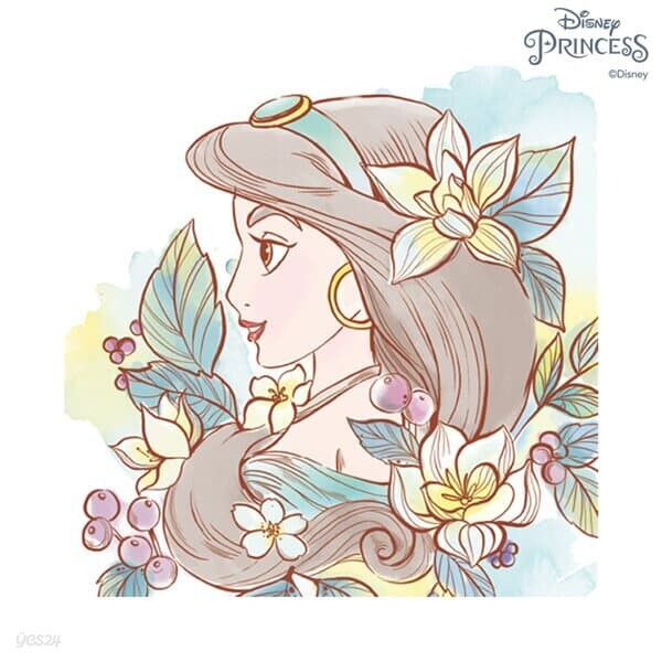 디즈니 프린세스 그림 그리기 DIY 세트 자스민 20X20