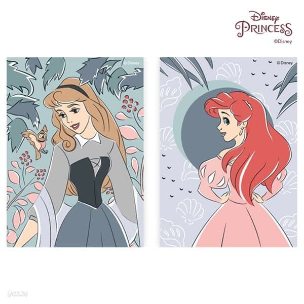 디즈니 프린세스 그림 그리기 DIY 2세트 러브 13X18