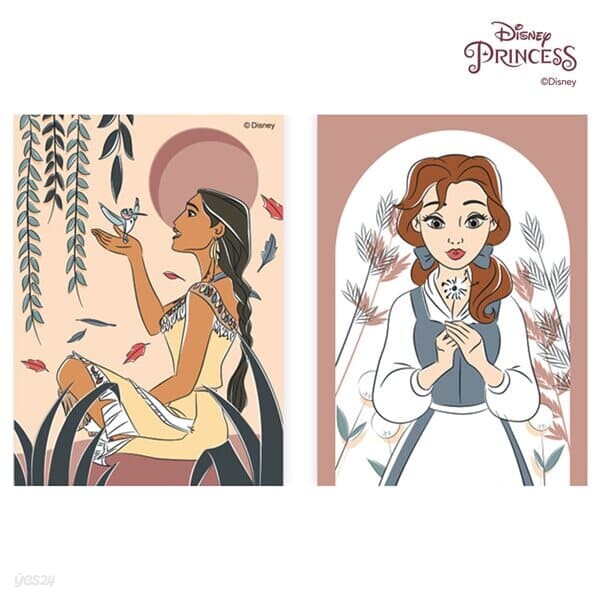 디즈니 프린세스 그림 그리기 DIY 2세트 스윗 13X18