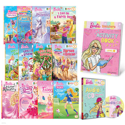 [세이펜BOOK] Barbie Readers 바비 리더스 레벨 1 : 리더스북 12권 + 오디오 CD 1장 + 액티비티북 1권