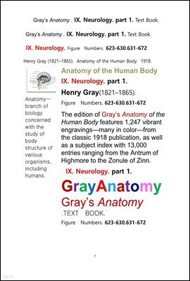׷̾Ƴ غ 9 1 Űغ,Ű. ؽƮå. Grays Anatomy . IX. Neurology. part 1. Text Book.by Henry Gray