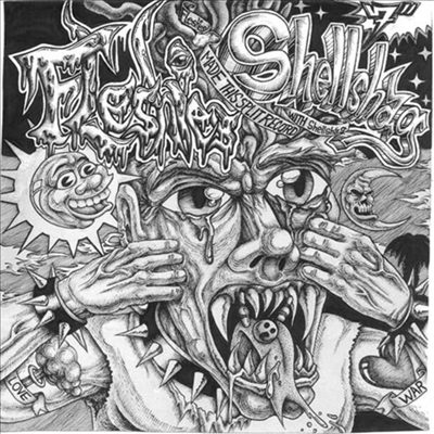 Fleshies,Shellshag — Split 앨범 커버