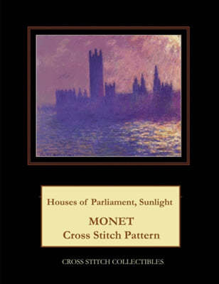 Houses of Parliament, Sunlight Effect: Monet Cross Stitch Pattern