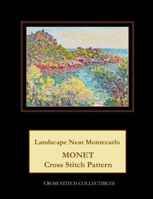 Landscape Near Montecarlo: Monet Cross Stitch Pattern