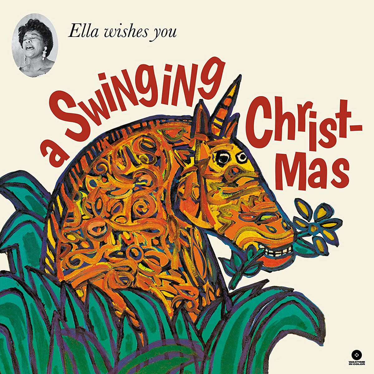 Ella Fitzgerald (엘라 피츠제럴드) - Ella Wishes You A Swinging Christmas [화이트 컬러 LP] 