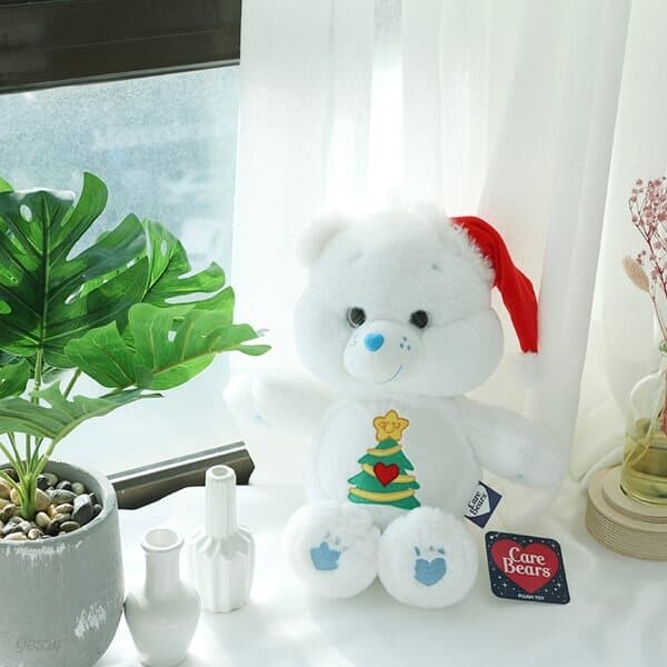 화이트 곰 케어베어 인형 중형 25cm [크리스마스 귀여운 곰돌이 봉제 애착 생일 인형선물 CAREBEARS]