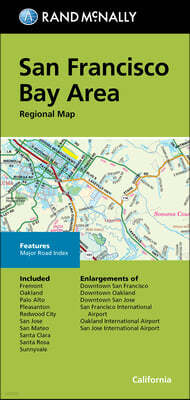 Rand McNally Folded Map: San Francisco Bay Area Regional Map