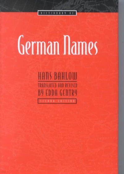 Dictionary of German Names