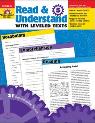 Read and Understand with Leveled Texts, Grade 5 Teacher Resource