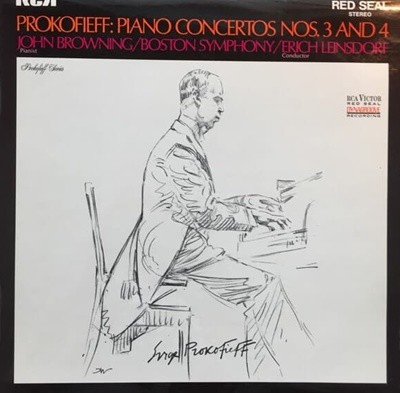 [][LP] John Browning / Boston Symphony / Erich Leinsdorf - Prokofieff: Piano Concertos Nos. 3 And 4