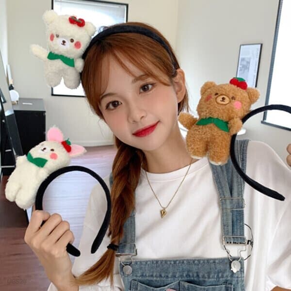 미젤 곰한마리 큐티베어 머리띠 헤어밴드 - 예스24