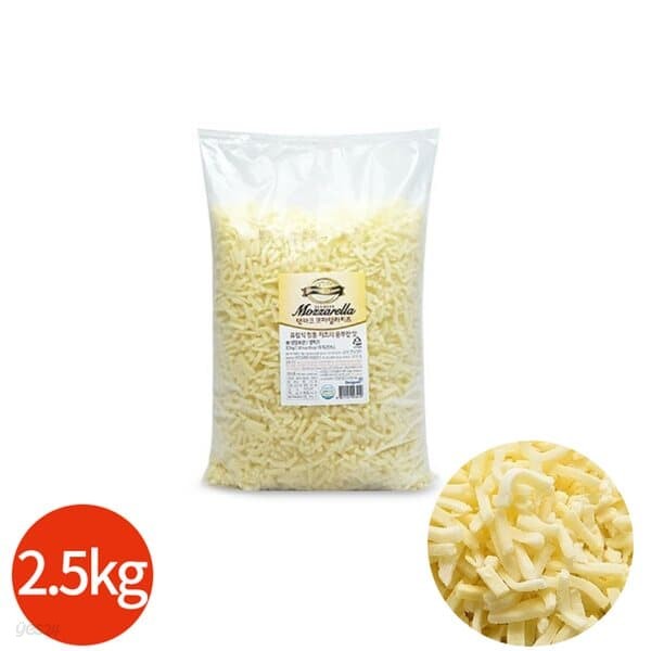 동원 덴마크 모짜렐라 치즈 2.5kg x 1봉