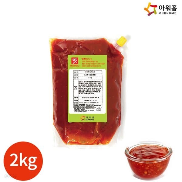 아워홈 행복한맛남 스위트칠리 소스 2kg x 1봉