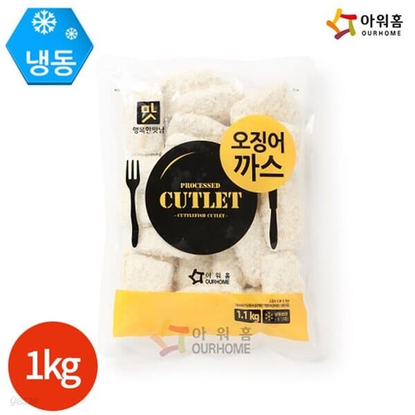 아워홈 행복한맛남 오징어까스 1.1kg x 1봉