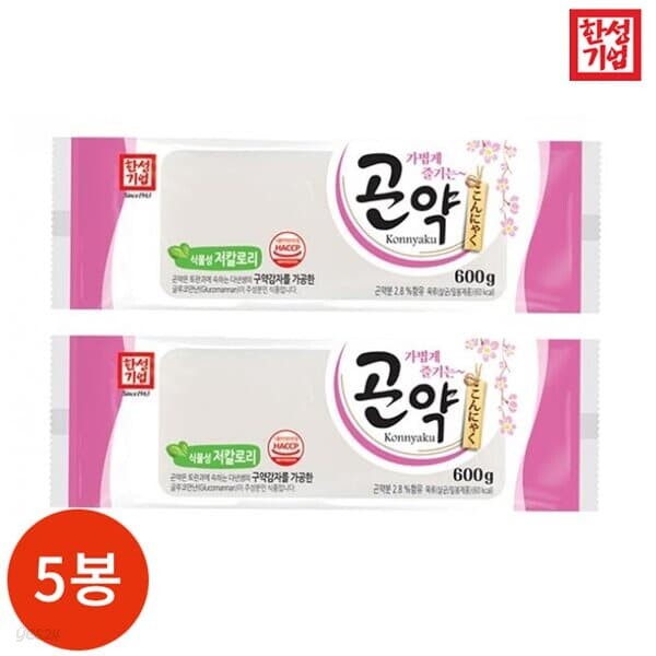 한성 기업 곤약 600g x 5봉